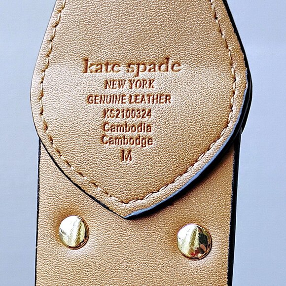 Kate Spade New York Women Super Stylish Faux Pearl Leather Belt in Black Beauty main image 7
